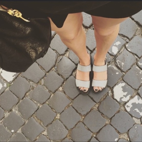 Urban Outfitters Shoes - Two Strap Slingback Flat Platform Sandal